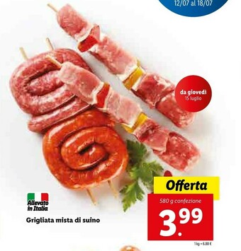 Lidl Grigliata Mista Di Suino offerta