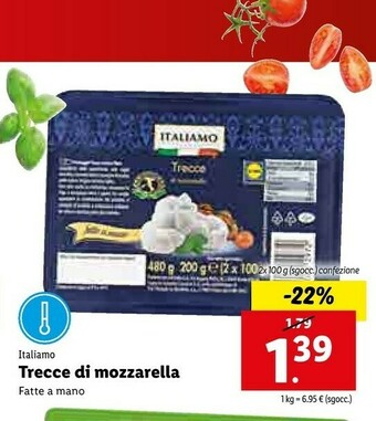Lidl Italiamo Trecce Di Mozzarella offerta