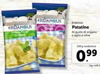 Lidl Eridanous Patatine Al Gusto Di Origano offerta