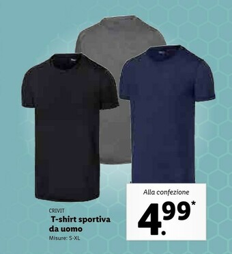 Lidl Crivit T-shirt Sportiva Da Uomo offerta