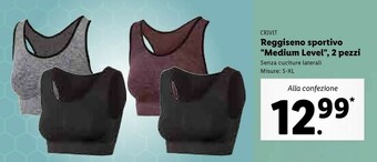 Lidl Crivit Reggiseno Sportivo Medium Level offerta