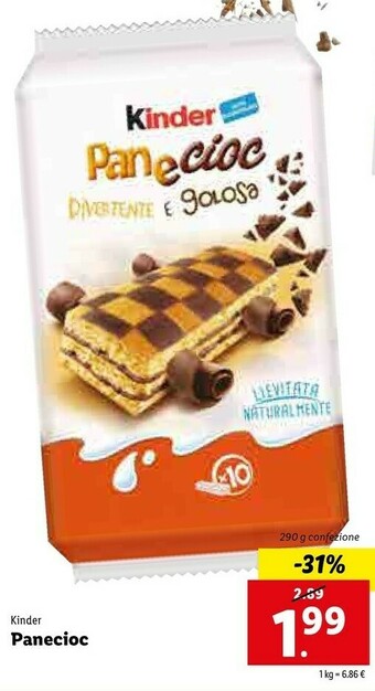 Lidl Kinder PaneCioc offerta