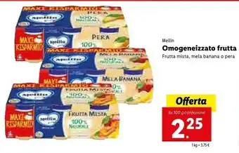 Lidl Mellin Omogeneizzato Frutta Mista offerta
