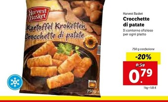 Lidl Harvest basket Crocchette Di Patate offerta