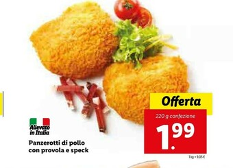 Lidl Panzerotti Di Pollo Con Provola E Speck offerta