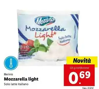 Lidl Merivio Mozzarella Light offerta
