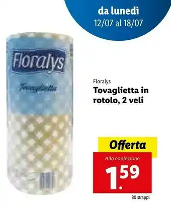 Lidl Floralys Tovaglietta In Rotolo offerta