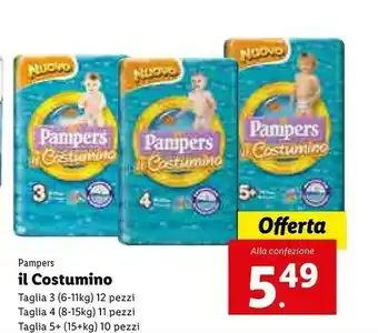 Lidl Pampers Il Costumino offerta