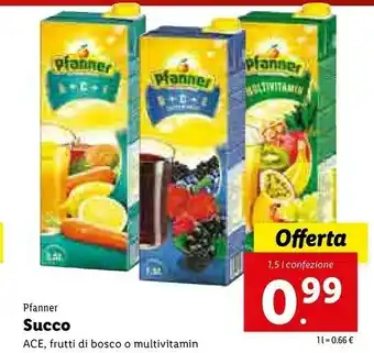 Lidl Pfanner A+C+E 1500 G(ml) offerta