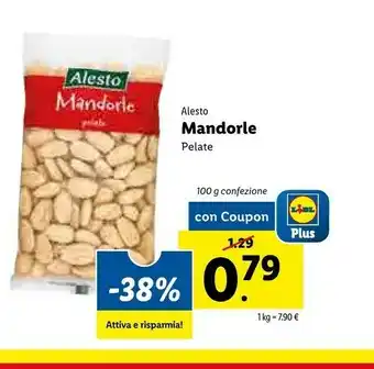 Lidl Alesto Mandorle Pelate 100 G(ml) offerta