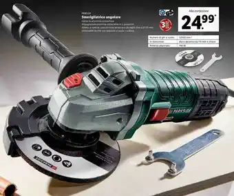 Lidl Aeg Parkside Smerigliatrice Angolare offerta
