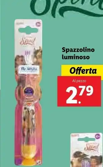 Lidl Spazzolino Luminoso offerta
