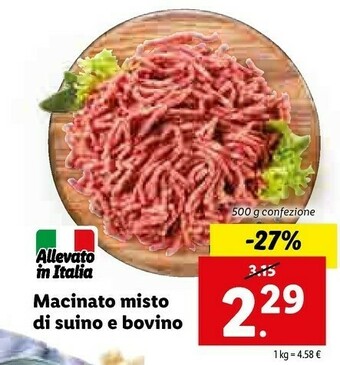 Macinato Misto Di Suino E Bovino
