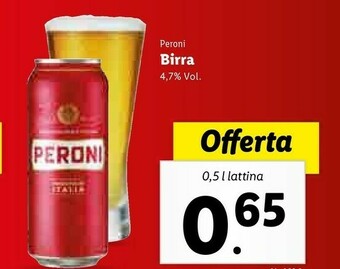 Lidl Peroni Birra offerta