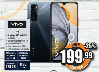 Unieuro Vivo Y70 offerta