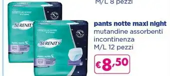 Acqua & Sapone Serenity Pants Notte Maxi Night offerta