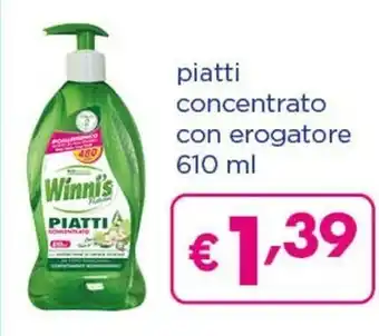 Acqua & Sapone Winni's Piatti Concentrato Con Erogatore offerta