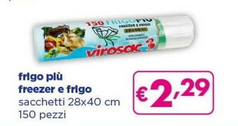 Acqua & Sapone Virosac Frigo Più Freezer E Frigo offerta