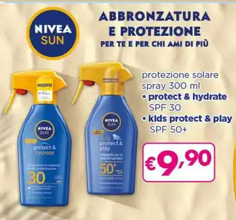 Acqua & Sapone Nivea Niea Sun Protezione Solare Spray offerta