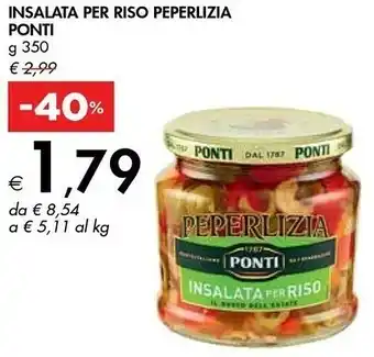 Bennet Ponti Insalata Per Riso Light Peperlizia 350 G(ml) offerta