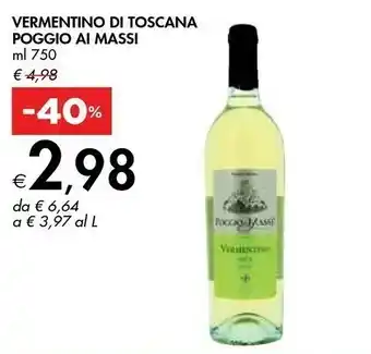 Bennet Poggio Al Massi Vermentino Di Toscana offerta