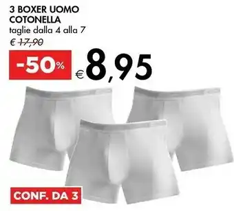 Bennet 3 Boxer Uomo Cotonella offerta