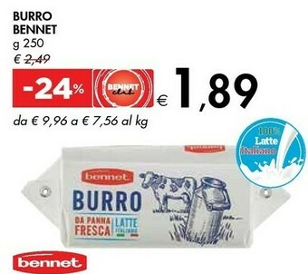 Bennet Bennet - Burro 250 G(ml) offerta