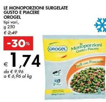 Bennet Orogel Le Monoporzioni Surgelate Gusto E Piacere offerta