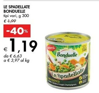 Bennet Bonduelle Le Spadellate Mix Gourmande 300 G(ml) offerta