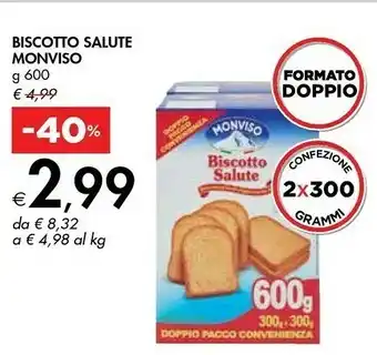 Bennet Monviso Biscotto Della Salute 600 G(ml) offerta