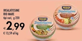 Bennet Rio Mare Insalatissime Orientale 220 G(ml) offerta