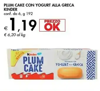 Bennet Ferrero Kinder Plum Cake Con Yogurt Alla Greca offerta