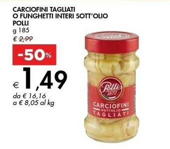 Bennet Polli Carciofini Sottolio Tagliati 185 G(ml) offerta