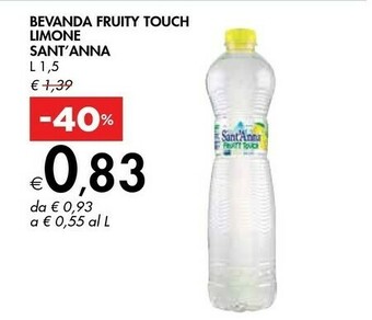 Bennet Sant'Anna Bevanda Fruity Touch Limone offerta