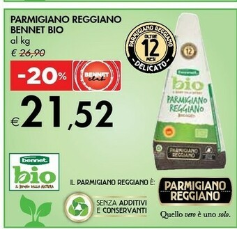 Bennet Parmigiano reggiano Bennet Bio offerta