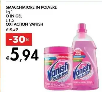 Bennet Vanish Oxi Action Smacchiatore In Polvere / In Gel offerta