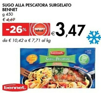 Bennet Bennet Sugo Alla Pescatora Surgelato offerta