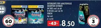 Bennet Finish Detergente Per Lavastoviglie Quantum Ultimate In Tabs/ Gel offerta