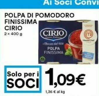 Coop Cirio Polpa Di Pomodoro Finissima offerta