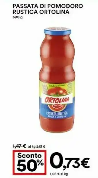 Coop Rodolfi Ortolina Passata Di Pomodoro Rustica offerta