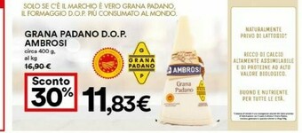 Coop Ambrosi Grana Padano Dop offerta