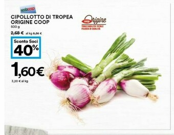 Coop Cipollotto Di Tropea Origine offerta