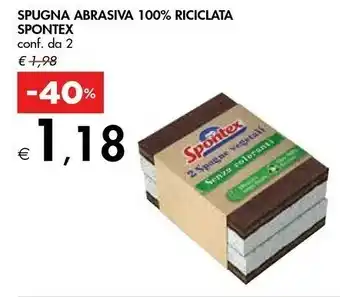 Bennet Spontex Spugna Abrasiva 100% Riciclata offerta