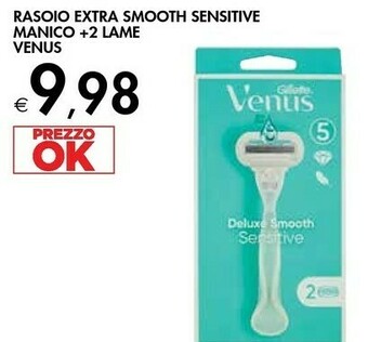 Bennet Venus Rasoio Extra Smooth Sensitive Manico +2 Lame offerta
