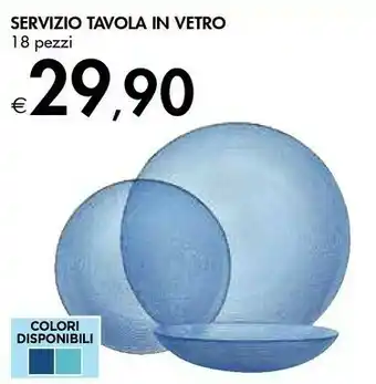 Bennet Servizio Tavola In Vetro offerta