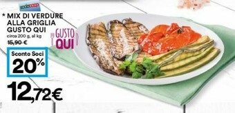 Coop Gusto Qui Mix Di Verdure Alla Griglia offerta