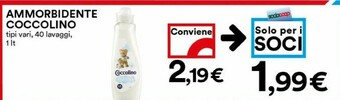 Coop Coccolino Ammorbidente offerta