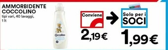 Coop Coccolino Ammorbidente offerta