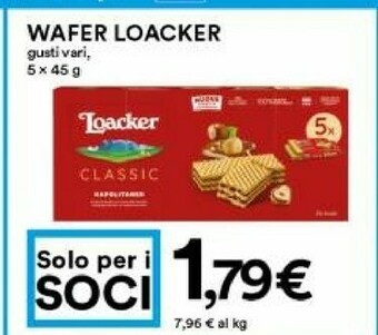 Coop Loacker Wafer offerta