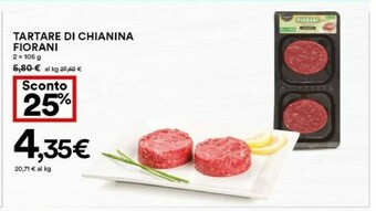 Coop Fiorani Tartare Di Chianina offerta
